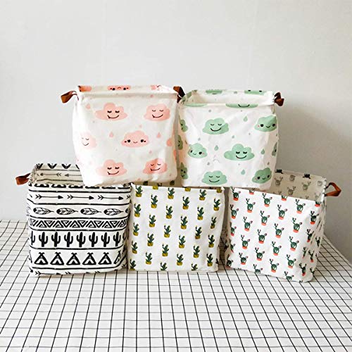 Panier de rangement bébé en tissu pliable carré Ricye pour jouets