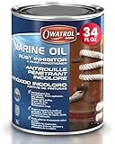 OWATROL Marine Oil Metal Rust Inhibitor & Paint Conditioner 34 Oz - Deep Penetrating Rust Inhibitor for Boats, Improves Paint Flow, Prevents Peeling, Safe on Hulls, Tanks, and Metal Surfaces