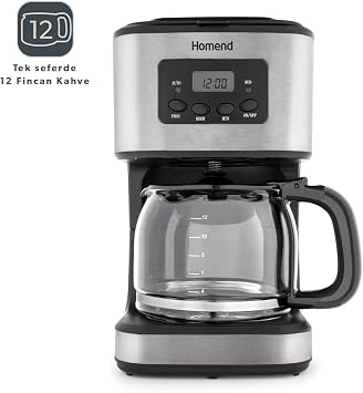 Homend Coffebreak 5046h Otomatik Zaman Ayarlı XL 12 Fincan Filtre Kahve Makinesi