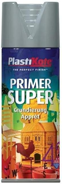 Plasti-kote 1148 400ml Super Enamel Primer - Grey