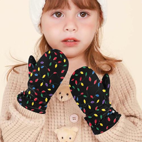 Image of Plaaee Early 1990s Pattern Kids Glove Warm Mitten Winter Favor for Toddler Boys and Girls Children Cold Weather Gloves