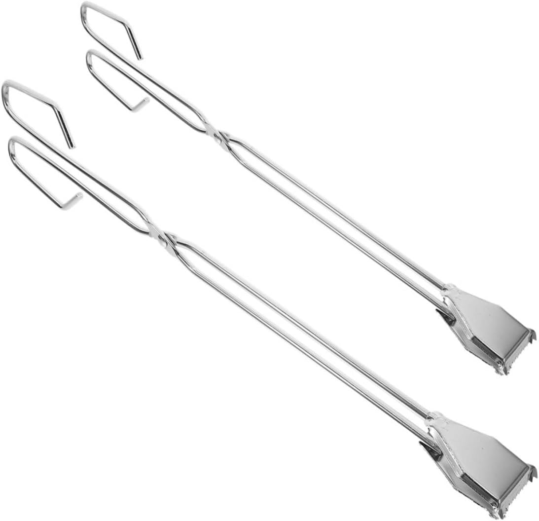 2pcs Heavy Duty Stainless Steel Trash Grabber Tool Litter Picker Secure Clamping for Seniors and Mobility Users