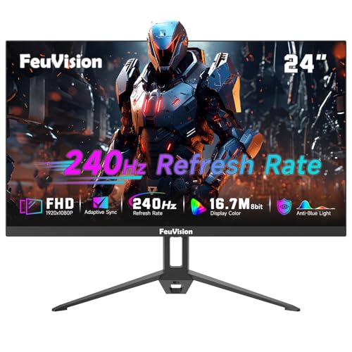 مانیتور گیمینگ FeuVision 24 اینچ با نرخ نوسازی 240Hz و وضوح Full HD