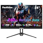 FeuVision 24 inch 240Hz Gaming Monitor, FHD 1080p, 2ms Response Time, Adaptive sync, PC Computer Monitor, 3-Sided Frameless, Ultra Slim, 108% sRGB, Bluelight Filter, HDMI & DP Ports,Black