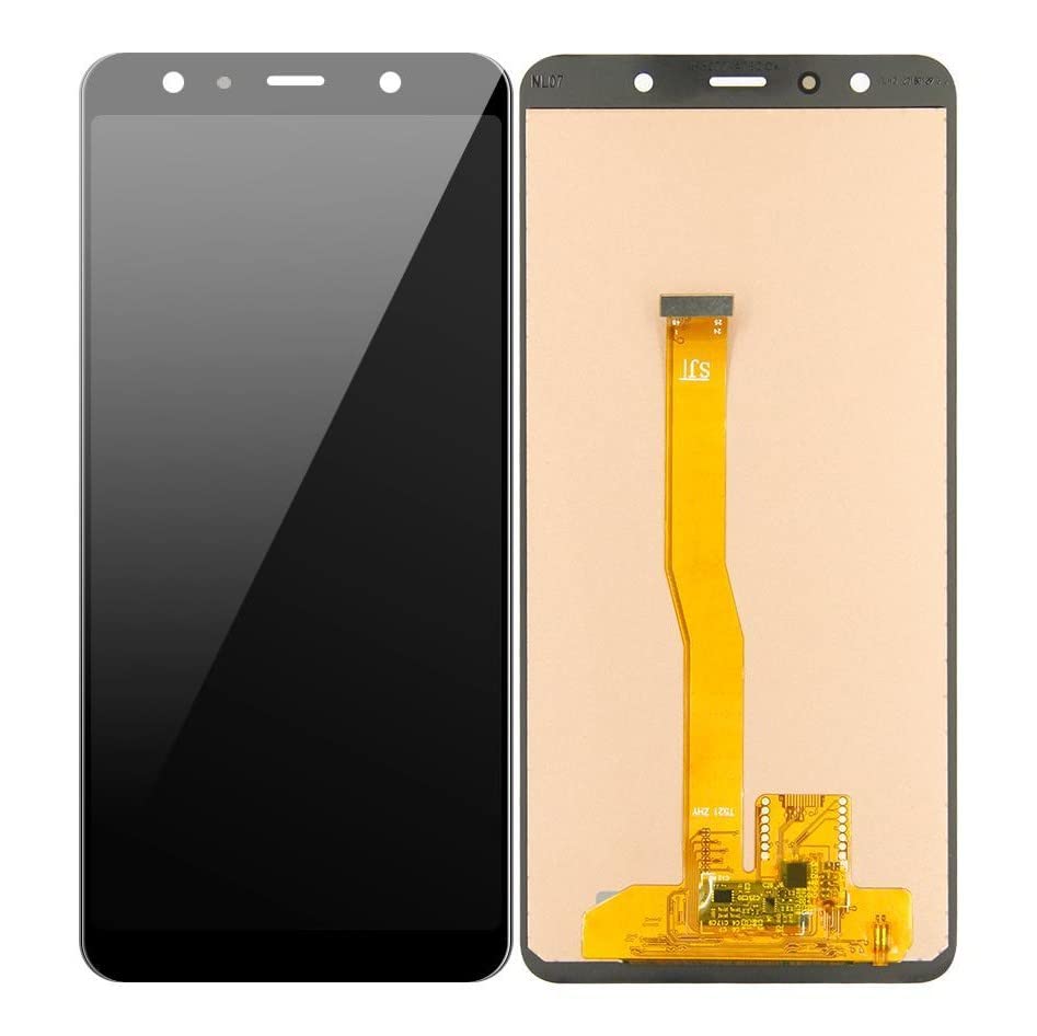 Image of SPiED - LCD with Touch Screen for Samsung Galaxy A7 2018 - White (Display Glass Combo Folder) (Samsung Galaxy A7 2018)