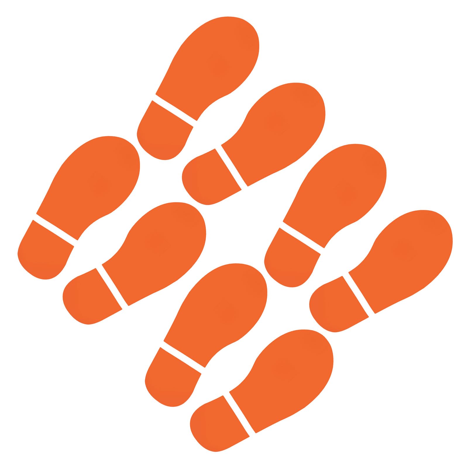 YOKIVE 4 Pair Footprint Floor Stickers, PVC Shoes Footprints Floor Step Stair Applique Stickers for Classroom Office Decor