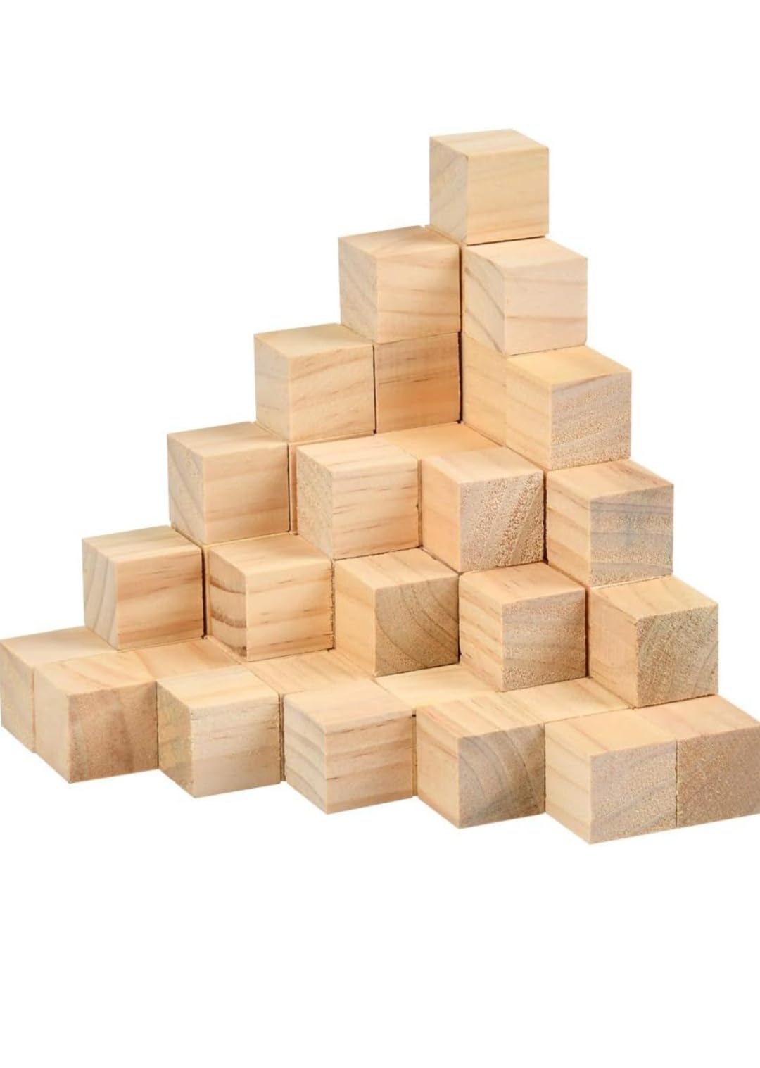 Bhaiji Enterprises Wooden Cubes, (1 inch x 1 inch) 10 Wooden Square Cubes 1