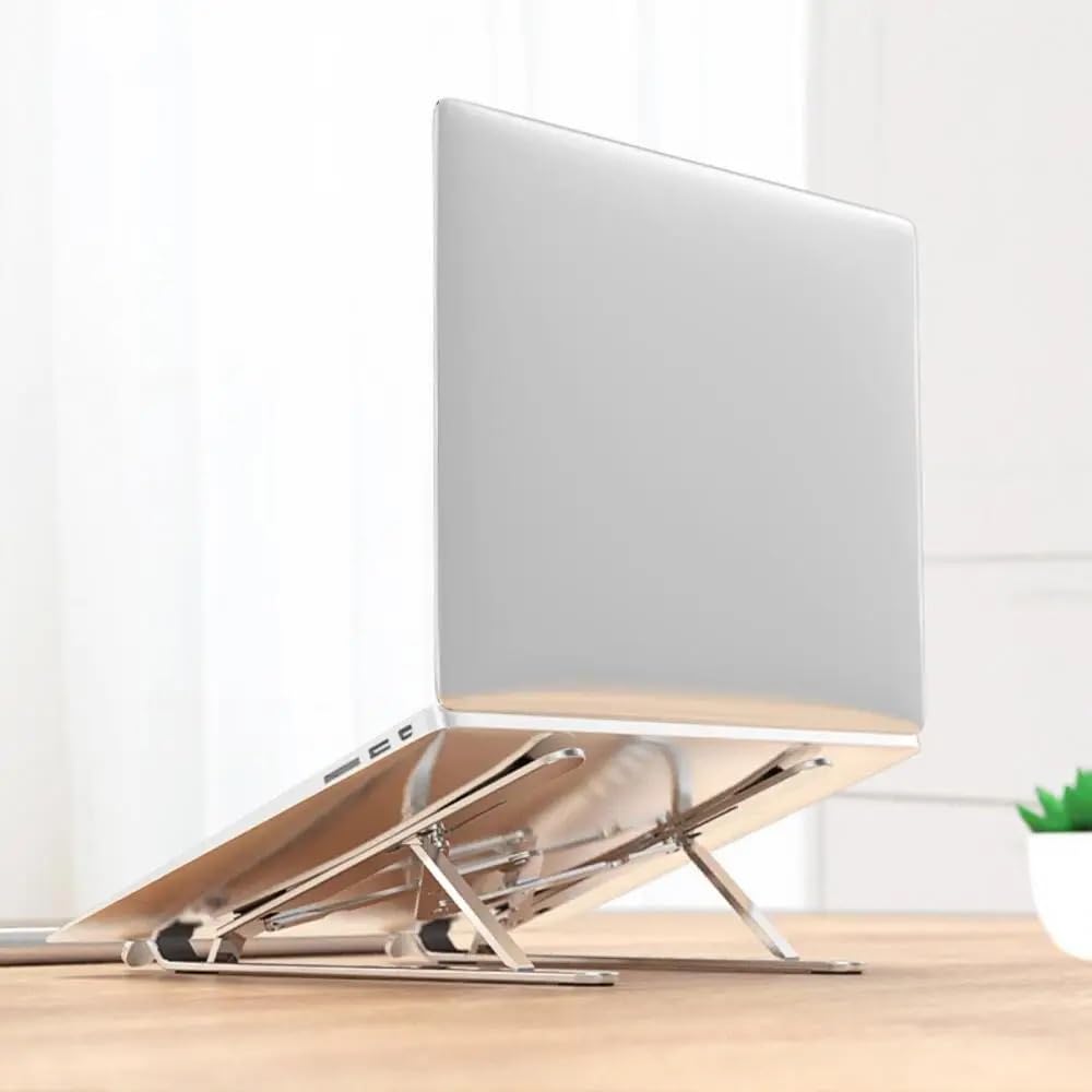 podstawka pod laptopa Regulowany Składany Stojak Na Laptopa Ze Stopu Aluminium Przenośny Aluminiowy Uchwyt Na Notebooka Podstawa Tabletu Wspornik Rozpraszający Na Biurku wentylator chłodzący do laptop