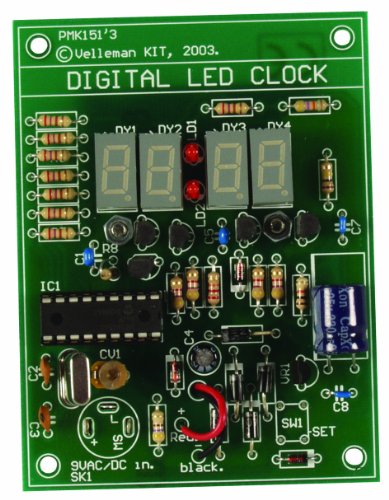 Preisvergleich Produktbild Velleman MK151 LED Uhr Ausführung (Bausatz / Baustein): Bausatz 9 V