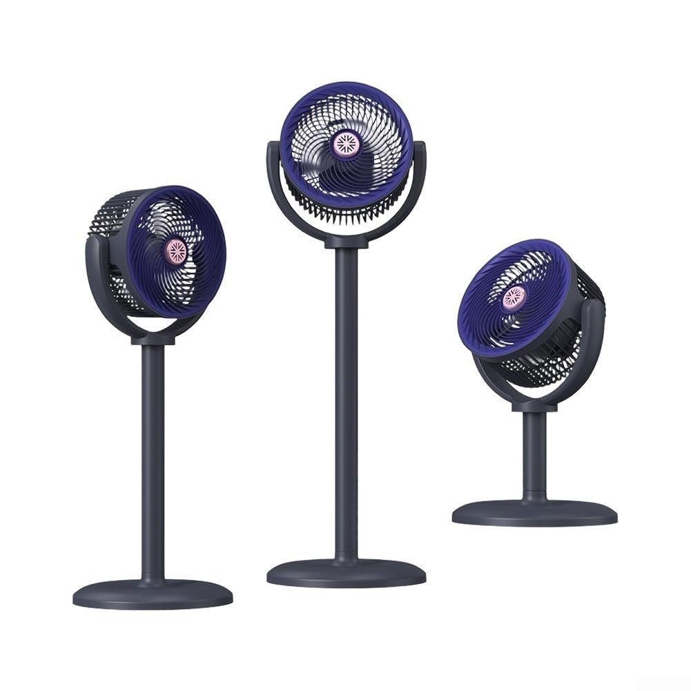 Ventilatore a Piantana per solare USB Oscillante Ventilatore(Blue) | per solare gratuita, ricarica USB rapida, oscillazione ampia, materiale ABS , uso indoor outdoor