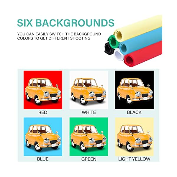 VORRINC Fotostudio 40x40x40cm 168 LED Dimmbare Tragbare Faltbare Lichtzelt,Fotobox zum Fotografieren enthalten 3… – Bild 4