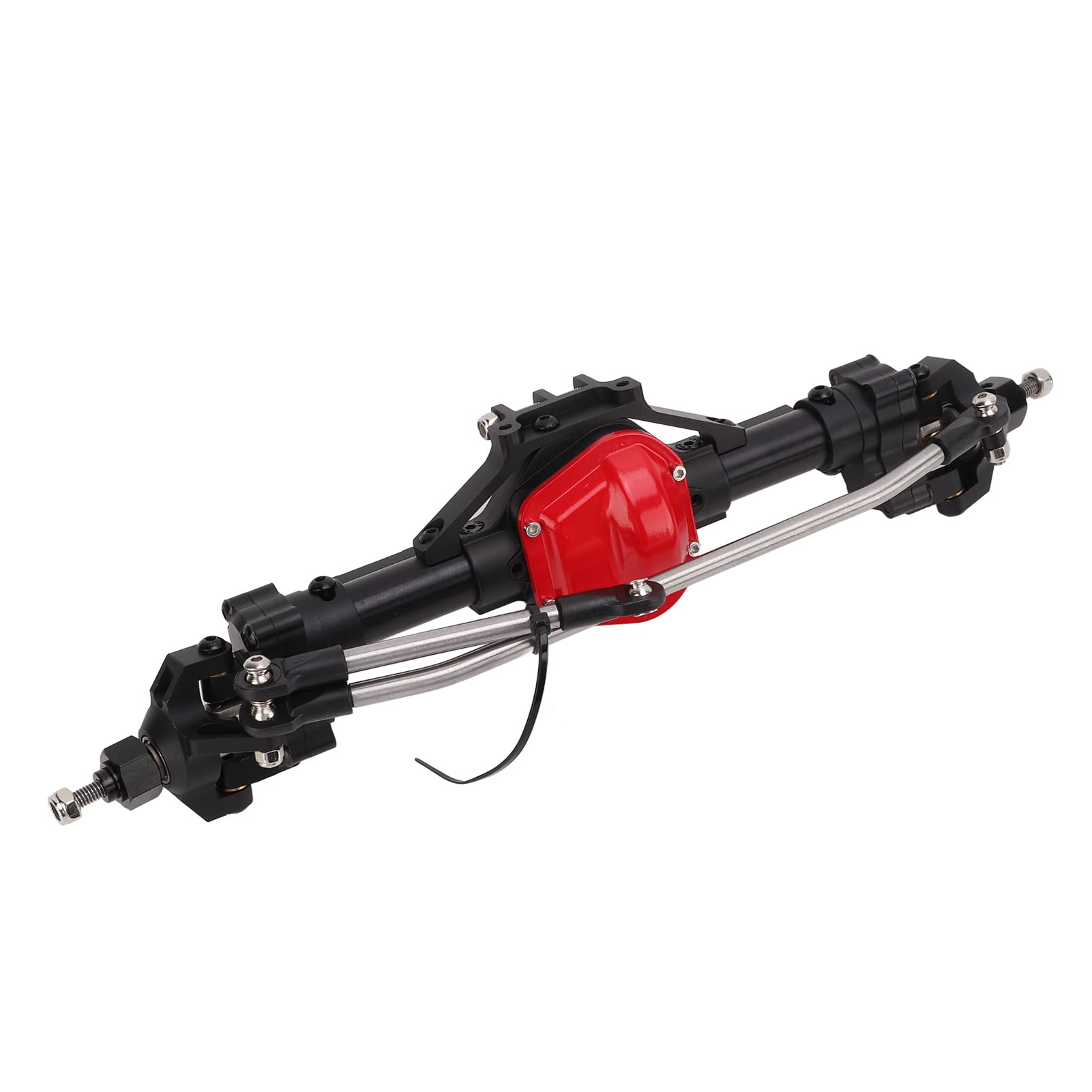 Drfeify Przednia oś Portalowa CNC Metal RC do Gąsienicy Axial SCX10 1/10 | Obudowa ze Stopu Aluminium, Stalowe Koła Zębate, Drążek Kierowniczy ze Stali Nierdzewnej, Zwiększa Prześwit Pod Pojazdem o