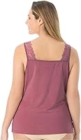 Vista 2 de Comfort Choice Camisola de encaje sedoso para mujer, talla grande, con cierre completo, Multi
