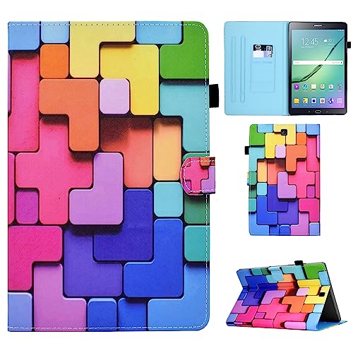 Auslbin case for Samsung Galaxy Tab S2 9.7" Protective cover PU leather case magnetic flip cover with stands for Samsung Galaxy Tab S2 9.7" - Blocks