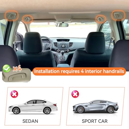 ZWPARTS 6-Rod Fishing Rod Holder for Car Roof - Heavy Duty Adjustable 30\"-54\" Nylon Rack with 12 Fishing Rod Clamps, Quick-Release Design, Fits SUV/Truck/Van - Thumbnail 2