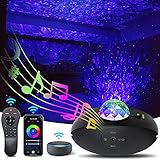 Bluetooth-Lautsprecher: Das Himmelslicht kann Musik und Hörbücher entweder von einem USB-Stick oder über Bluetooth von Ihrem Mobiltelefon abspielen. Ihre Lieblingsmusik und der romantische Galaxienlichtprojektor für Schlafzimmer sorgen für Entspannung.