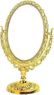 Ipetboom Retro Double Sided Makeup Mirror Pla...