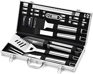 ROMANTICIST BBQ Tool Set ,20Pcs Premium BBQ Accessories with Portable Case,Professional BBQ Tools-Perfect Barbecue Gifts for Men&Women