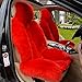 Produktbild DIELIAN Echtes Schaffell Lange Wolle Stuhl Sofa Kissen Pad Auto Sitzbezug, Big red