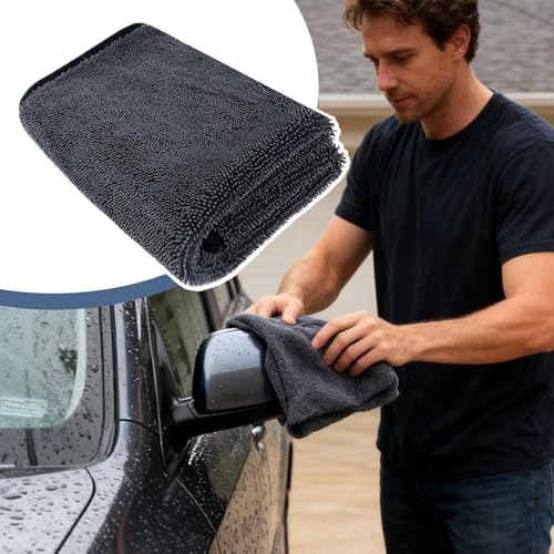 Paño De Microfibra - Suministros De Limpieza Ultra Absorbentes De Fibra De 35 Pulgadas Sin Rayas | Paños Exteriores De Microfibra Para El Cuidado Del Coche, Para Camión, RV, Sedán, Lavado, Ventana Int - imagen 6