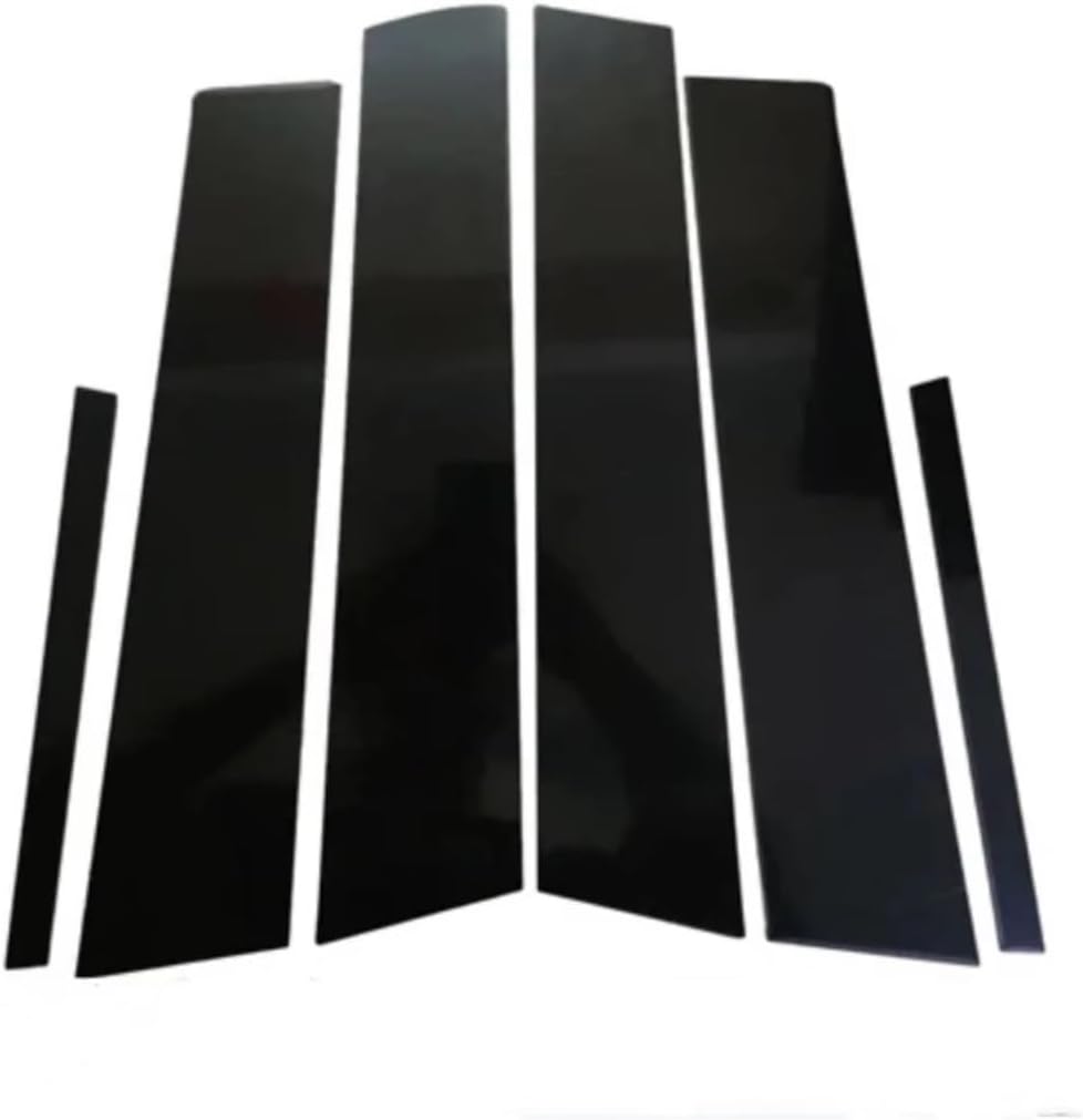 Window Center B C Pillar Compatible With Mazda 3 2004 2005 2006 2007 2008 2009 Sedan 6PCS Door Side Pillar Posts Trim Decal Cover Stickers Golssy Black Accessories