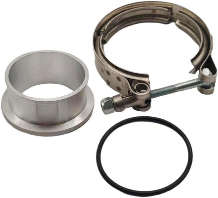 Aluminum Turbo Compressor V Band Flange Clamp Compatible With Holset HX35 HX35W HX40