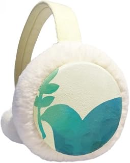 Blue Olive Branch Protetor de orelhas de inverno com padrão anti-guerra para ambientes externos