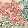 Craftelier - Pack of 40 Basic Eyelets Ideal for Card Making, Scrapbooking and Crafts | Valid for Various Materials | Approx. Size: Inside Diameter 0.19" and Outside Diameter 0.31" Color: White #3
