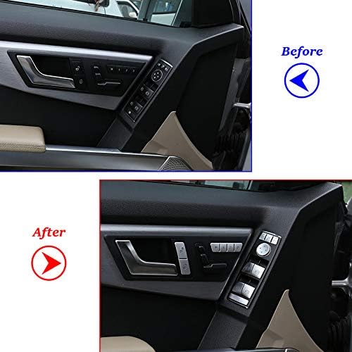 Miniatura 2 de Etiqueta engomada del botón de elevación de cristal de la ventana del coche para Mercedes Benz A/B/C (W204)/E (W212)/GLA/CLA/GLK/GL/ML/GLE Clase