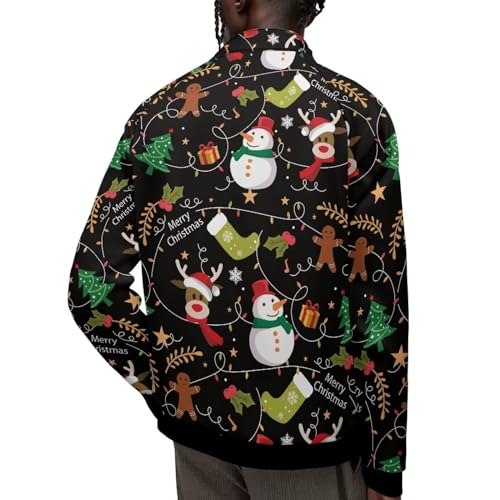 Cozeyat Men's Full Zip Mock Neck Sweatshirt Winter Fall Active Track Jacket Casual Long Sleeve Top with Pocket3