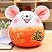MQJ Yzhcmka-N Allegro Blossom Grasso Ratto Mascotte Peluche Giocattolo Morbido Farcito Cartone Animato Cinese Mouse Bambola Anno Nuovo Compleanno Ragazze Ragazze Regalo per Bambini,2,25 cm