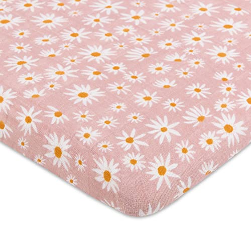 Muslin bassinet sheets for 28x18 in (rectangular/oval) - 100% organic cotton