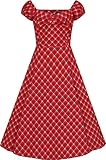 Collectif DOLORES Vintage HOLIDAY ROMANCE CHECK Karo 50s SWING DRESS Rockabilly