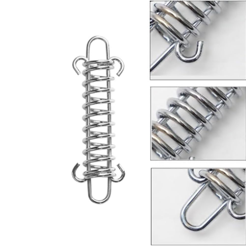 Spannfedern Set 4 Stück - Edelstahl Mit Karabinern Für Sonnensegel
