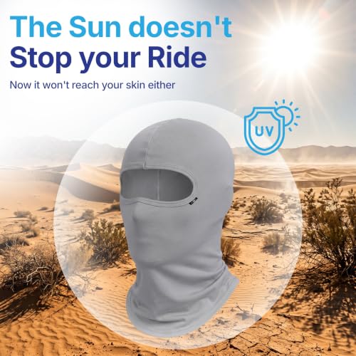 Image of Kingsway Reg Balaclava for Bikers | Full Face Mask Motorcycle Helmet Liner for Men and Women | UV & Dust Protection | 4-Way Stretch Quick Dry | Sweat Absorbing
