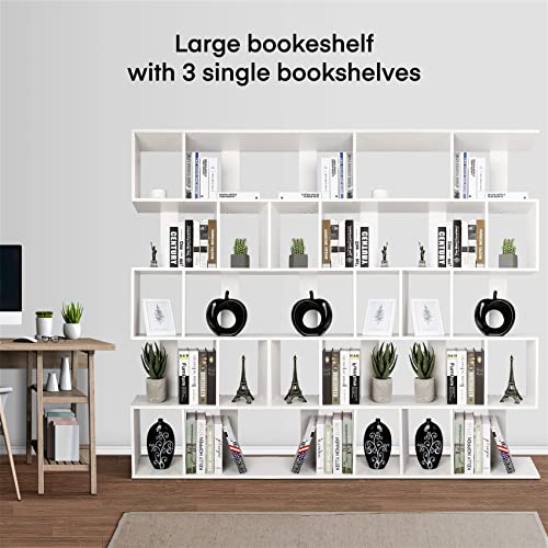 Libreria Angolare Rotante A 5 Ripiani - Scaffale Girevole In Legno E Metallo Per Angoli Stretti - Foto 2