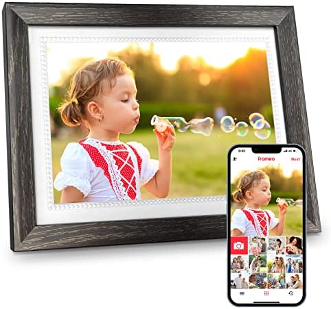 Frameo 10.1 Inch WiFi Digital Picture Frame, IPS Touch Screen Digital Photo Frame, Free Storage - Gift Guide for Father's Day