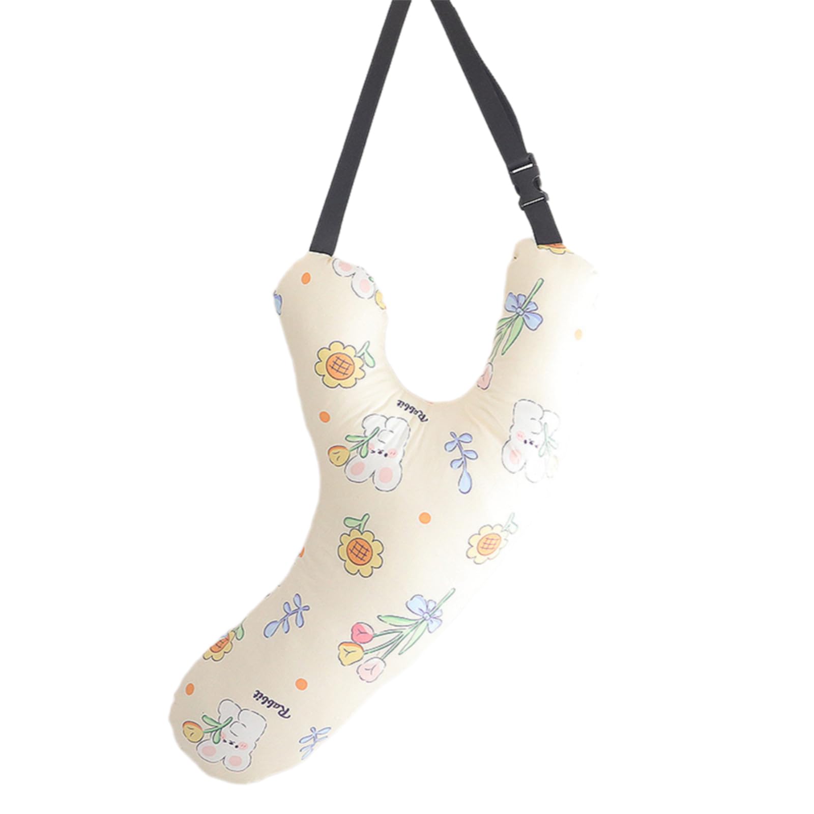 Coussin de nuque de voyage pour enfant en polyester respirant