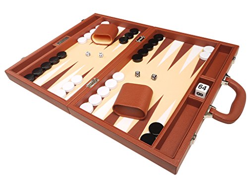 Silverman & Co. Set de Backgammon Premium de 40 x 53 cm - Desierto Marrón thumbnail