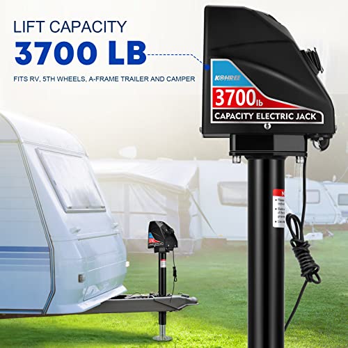 Kohree HY1711-KO-CA-FBA Electric Trailer Jack 3700Lbs, Heavy Duty Rv Electric Power Tongue Jack Max 4000Lbs thumb #6
