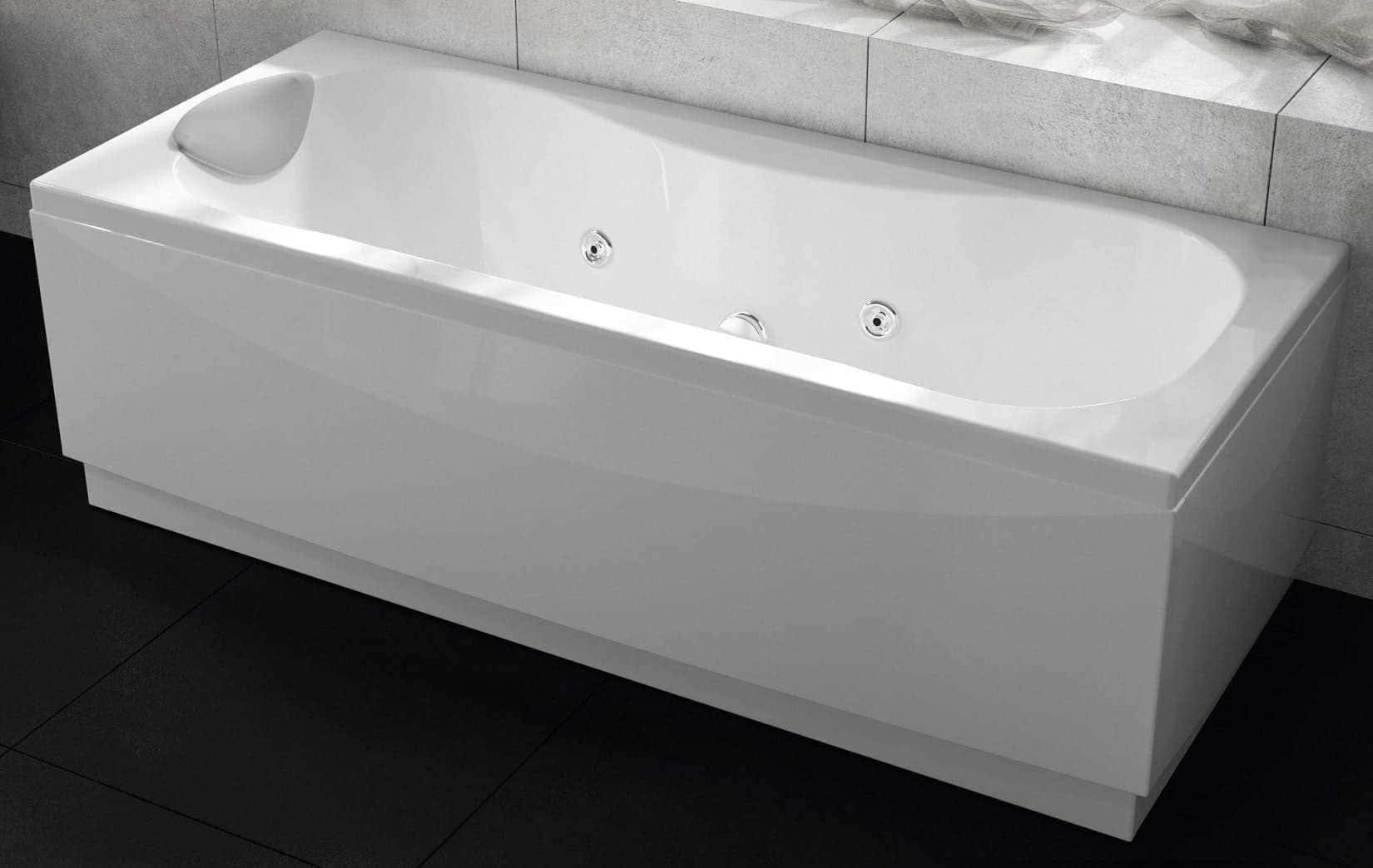 Novoalugas calypso - Wanna 180x80 lewy panel biały 3 panel