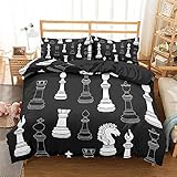 LucaSng Blanco Funda Nordica 3D Impresión Ropa De Cama  De