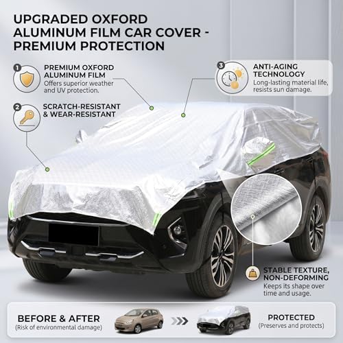 Cubierta para medio automóvil Oxford para SUV con aluminio 5