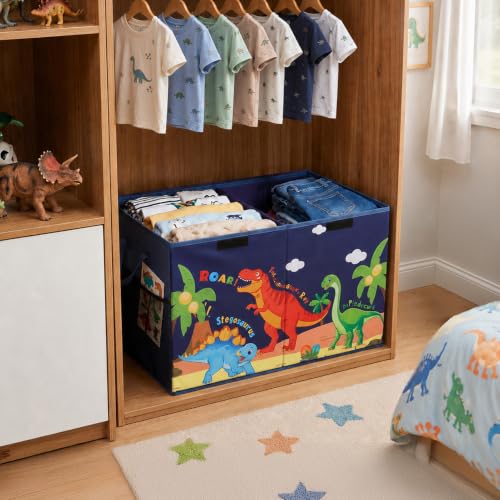 Image of Toy Box with Adjustable Divider Large Toy Chest Storage for Nursery Kidroom