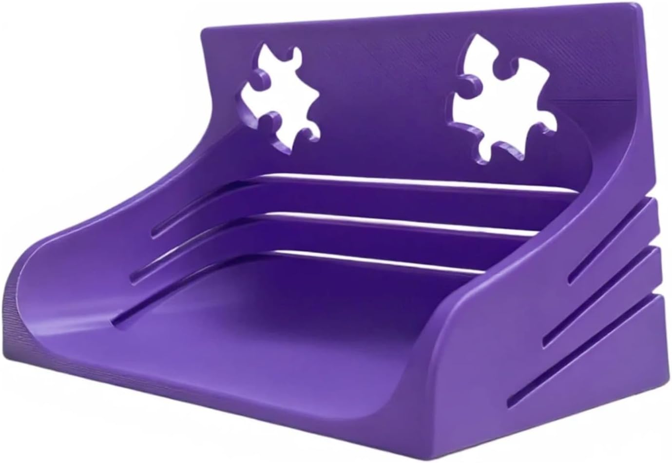 All-in-One Jigsaw Puzzle Box Stand and Puzzle Poster Holder, Purple Puzzle Accessory for Most Size Puzzle Boxes & Posters, Space-Saving Display Stand for Puzzlers