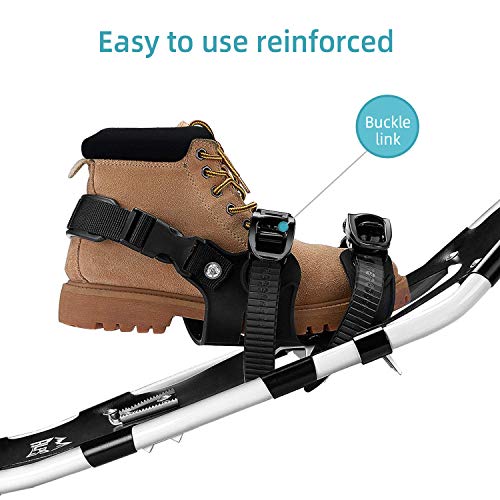 ALPS 22 Inches Snowshoes for Men, Women, Kids with Trekking Snow Shoes Poles and Carrying Tote Bag - Thumbnail 7