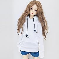 Vista 8 de Ropa de muñeca de 11.8 in/17.7 in / 23.6 in 1/3 1/4 1/6 BJD Accesorios para muñecas BJD SD DIY Moda Sudadera Juguetes Muñecas Ropa (1/3, Negro)