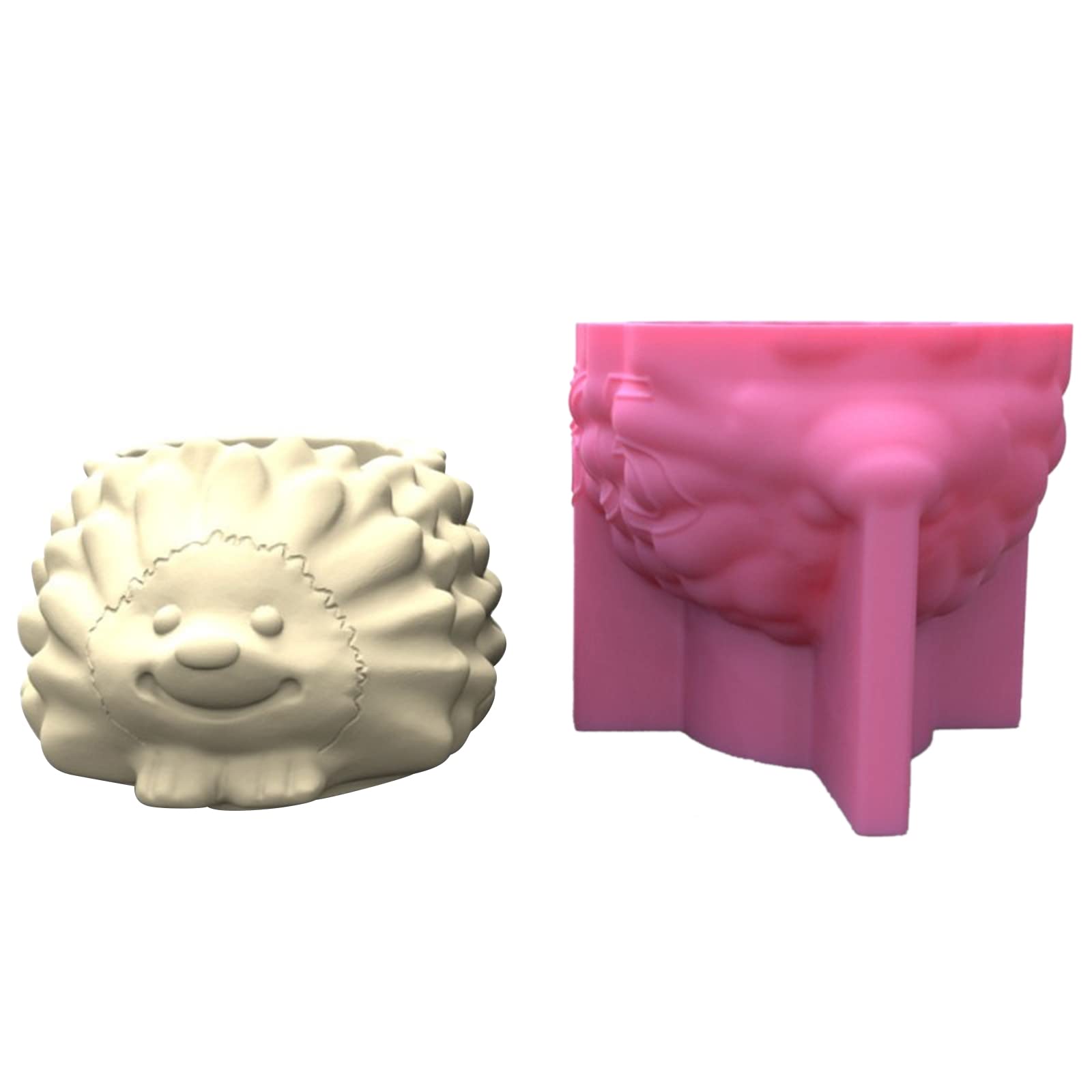 Maxtonser Silicone Mold 3D Hedgehog Flower Mould Handmade Crafts Plaster Candle Crystal Epoxy Resin Mold for Home Decors