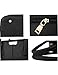 B&E LIFE Stylish Women Pu Leather Vertical Utility Top Handle Handbag Satchel Tote Purse Bag (Black)