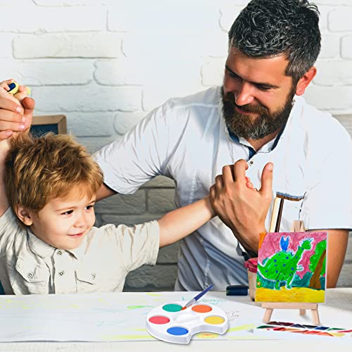 Crtiin 12 Set Mini Watercolor Paint Kit with 4x4" Canvas Easel Brush - image 7